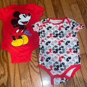 Disney baby bundle of onesies 12 month Mickey